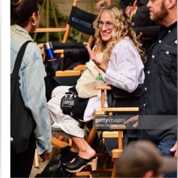 Swedish Hasbeens NWT Black Bow Clog Sandal Sexy Vintage retro inspired Love 🌈❤️ - Picture 12 of 14